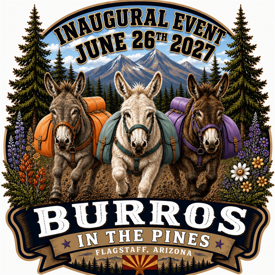 Burros in the Pines logo